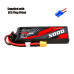 Gens ace 5000mAh 2S 7.4V 60C Short-Size G-Tech Lipo Battery Pack with EC5 Plug