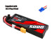 Gens ace 5000mAh 2S 7.4V 60C Short-Size G-Tech Lipo Battery Pack with EC5 Plug