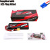 Gens ace 5000mAh 2S 7.4V 60C Short-Size G-Tech Lipo Battery Pack with EC5 Plug