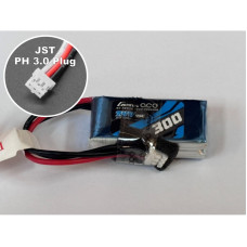 Gens Ace 300mAh 2S 7.4v 45C Lipo Battery With 3 Pin PH Plug, Replaces SPMX3002S30 HBZ Stol 700, UMX Eratix 40x20x12mm 18g Gens Ace 300mAh 2S 7.4v 45C Lipo Battery With 3 Pin PH Plug, Replaces SPMX3002S30 HBZ Stol 700, UMX Eratix 40x20x12mm 18g