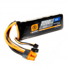 Spektrum 2200mAh 2S 6.6V Smart LiFe Receiver Battery IC3 Plug