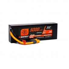 Spektrum 5000mAh 2S 7.4V Smart G2 LiPo 30C Hard Case IC3 Plug