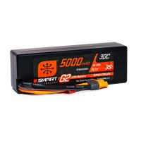 Spektrum 5000mAh 3S 11.1V Smart G2 LiPo 30C Hard Case IC3 Plug