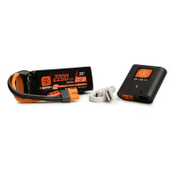 Spektrum Smart G2 Air Powerstage Bundle 2 Includes S120 Charger and SPMX223S30 2200mAh 3S G2 Lipo Battery IC3 Plug