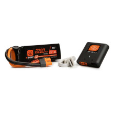 Spektrum Smart G2 Air Powerstage Bundle 2 Includes S120 Charger and SPMX223S30 2200mAh 3S G2 Lipo Battery IC3 Plug