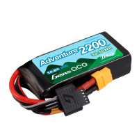 Gens Ace Adventure 2200mAh 4S 14.8v 60C Lipo Battery Pack 91.6c43x23.6mm 204g XT60 Plug (NOT G-TECH)