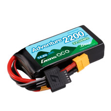 Gens Ace Adventure 2200mAh 4S 14.8v 60C Lipo Battery Pack 91.6c43x23.6mm 204g XT60 Plug (NOT G-TECH)