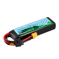 Gens Ace Adventure 3600mAh 4S 14.8v 60C Lipo Battery 136x44x24mm 312g XT60 Plug )NOT G-TECH)