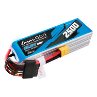 Gens Ace 2500mAh 6S 22.2v 80C Lipo Battery With XT60 Plug