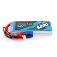 Gens Ace 5000mAh 2S 7.4v RX Lipo Battery with EC3 and JR-3P Plugs