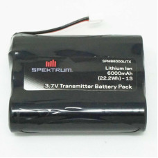 Spektrum 3.7V 6000mAh 1S Tx Battery Standard iX12 & NX10. Upgrade for NX6 & NX8, XH-1S Plug
