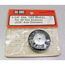 1.25 Inch Tailwheel with Aluminum Hub by Du-Bro