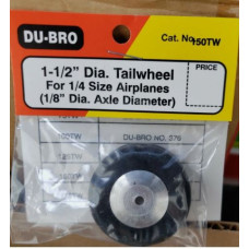 1.5 Inch Tailwheel with Aluminum Hub by Du-Bro