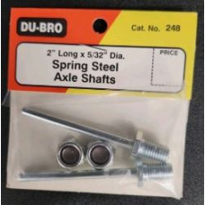 2" x 5/32" Spring Steel Axles by Du-Bro