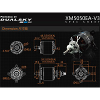 Dual Sky XM5050EA-12 V3 610kv 70E Brushless Outrunner Motor 290g 12x10 to 15x8E Prop Reaplces 10cc 0.5-0.60 Glow Engine Dual Sky XM5050EA-12 V3 610kv 70E Brushless Outrunner Motor 290g 12x10 to 15x8E Prop Reaplces 10cc 0.5-0.60 Glow Engine