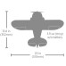 UMX Gee Bee R-2 510mm BNF Basic with AS3X and SAFE Select by Eflite With Gens Ace 300mAh 3S 11.1v 45C Lipo Battery JST Plug Combo