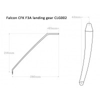 Falcon Carbon U/C Legs - CLG002 - White
