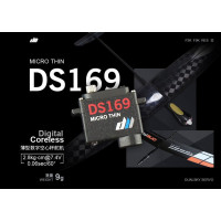 Dual Sky DS169 Micro Thin Metal Gear 2.8kg, 0.06sec HV 7.4v Servo 9g 23.5x8.5x24mm Suit gliders, F5K, F5J, e-RES Dual Sky DS169 Micro Thin Metal Gear 2.8kg, 0.06sec HV 7.4v Servo 9g 23.5x8.5x24mm Suit gliders, F5K, F5J, e-RES