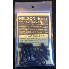1/4" 4-40 Ball Links (10 Pcs) By Nelson Hobby