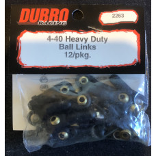 4-40 Heavy Duty Ball Links (12 Pcs) By Dubro