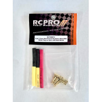 Gold 3.5mm Male/Female Brushless Motor/ESC Bullet Plug set 3pcs with Heat Shrink by RC Pro
